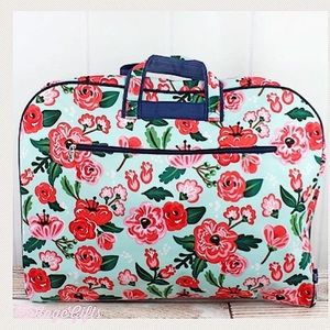 NWT NGil Painted Posies Floral Garment Apparel Bag